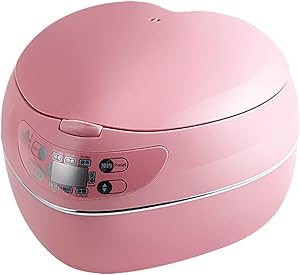 HMLH Rice Cooker (1.8l/500W/220V) Heart-Shaped Mini Rice Cooker, Intelligent and Simple Operation Large-Capacity Rice Cooker, can accommodate 6 People