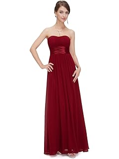 Ever-Pretty Vestido de Dama de Honor para Mujer sin Tirantes A-línea 09955