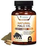 Natural Male XXL Pills - Enlargement Booster Increases Energy, Mood & Endurance - Natural Size, Stamina & Strength Booster - Best Performance Supplement for Men - 1 Month Supply - 60 Capsules