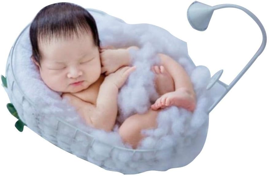 SHOH Baby Photo Props, Bathtub props Fur Quilt Photographic Mat DIY Newborn Baby Photography Wrap-Baby Photo Props Favors Fur Photography Backdrops