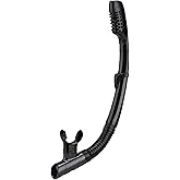 AQUA A DIVE SPORTS Dry Snorkel Easy Breath Diving Snorkel for Snorkeling Scuba Diving Swimming with Top Dry Valve and Food Grade Silicone Mouthpiece for Adult Youth