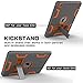 TOPSKY Case for New iPad 9.7 2018,iPad 6th/5th Generation Case,Three Layer Shockproof Defender Protective Case Cover for Apple iPad 9.7 2017/2018 A1893 A1954 A1822 A1823,Grey Orange