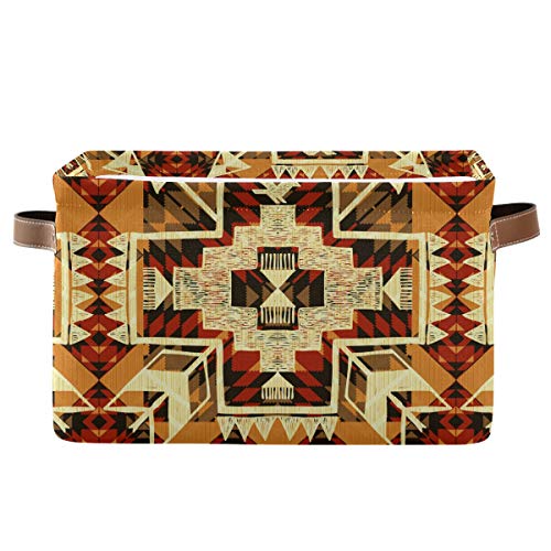 WELLDAY 2PCS Storage Basket Native American Style