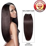 Clip in Hair Extensions by BELLAHAIR Full Head Human Hair Clip in Extensions