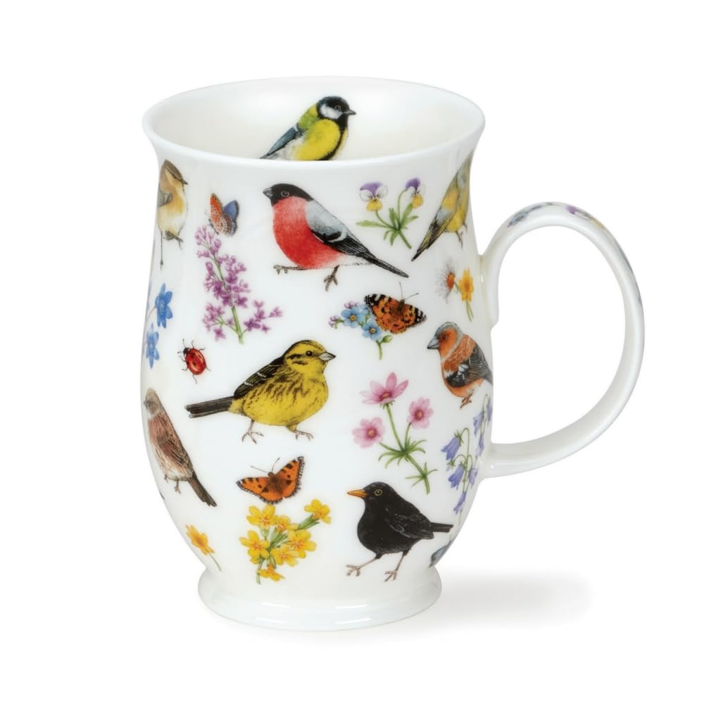 Dunoon Suffolk 0.31Litre Fine Bone China Mug Bird Garden (SU-BIRG-Bullfinch)