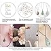PH PandaHall 120 Pieces Brass Pinch Clip Bail Clasp Dangle Charm Bead Pendant Connector Findings 12 Styles for Jewelry Making 3 Colors