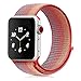 Winmy For Apple Watch Band Sport Loop Bands 38mm, Lightweight Breathable Nylon Replacement Band Strap for Apple Watch Nike+, Series 1, Series 2, Series 3, Sport, Edition - Red Stripe