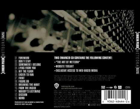 Linkin Park Meteora Amazon Com Music