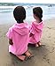COR Surf Poncho Changing Towel Robe with Hood and Front Pocket for Kids, Doubles Up As Beach Towel and Blanket, Made of Quick Dry Microfiber, Fits Ages 3-8 Years Old (Pink, one Size fits Most)