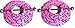 Body Accentz Nipple Shield Rings Barbell Barbells Sold as a Pair 14 Gauge Cupcake and Sprinkles