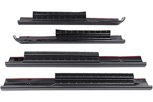 G-PLUS Rocker Panel Black Compatible with Chevy Silverado 1500 Crew Cab 2014 2015 2016 2017 2018 Rocker Panel Protector Guard Covers
