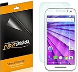 [6-Pack] Supershieldz- Anti-Bubble [HD Clear] Screen Protector For Motorola Moto G (3rd Generation) 2015 + Lifetime Replacements Warranty- Moto G (3rd Gen) Screen Protector - Retail Packaging