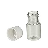 Othmro 50Pcs 5ml Plastic Bottles Lab Cylindrical