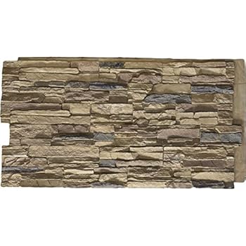 Ekena Millwork PNU24X48CNCO Canyon Ridge Stacked Stone Stonewall Faux Stone Siding Panel 48