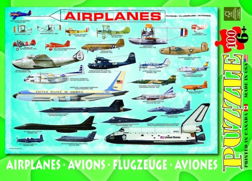 Airplanes 100 Piece Jigsaw Puzzle
