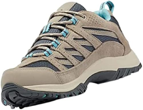 Columbia Womens Crestwood Hiking Shoe, Graphite/Kettle, 6 Wide