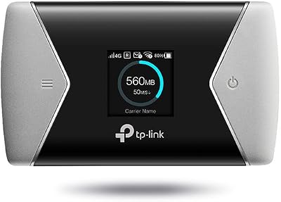 TP-Link M7650 4G LTE-Advanced Mobile WiFi Hotspot Router 600Mbps Black Grey