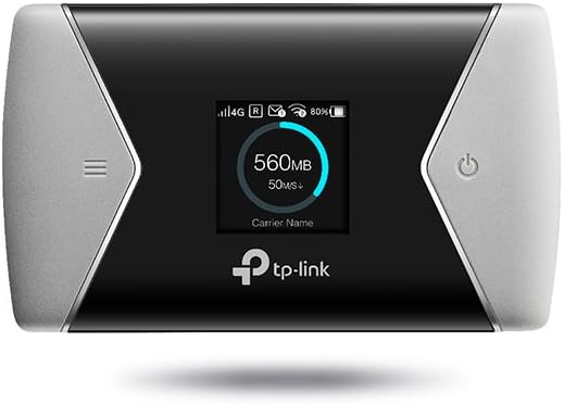 TP-Link M7650 4G LTE-Advanced Mobile WiFi Hotspot Router 600Mbps Black Grey