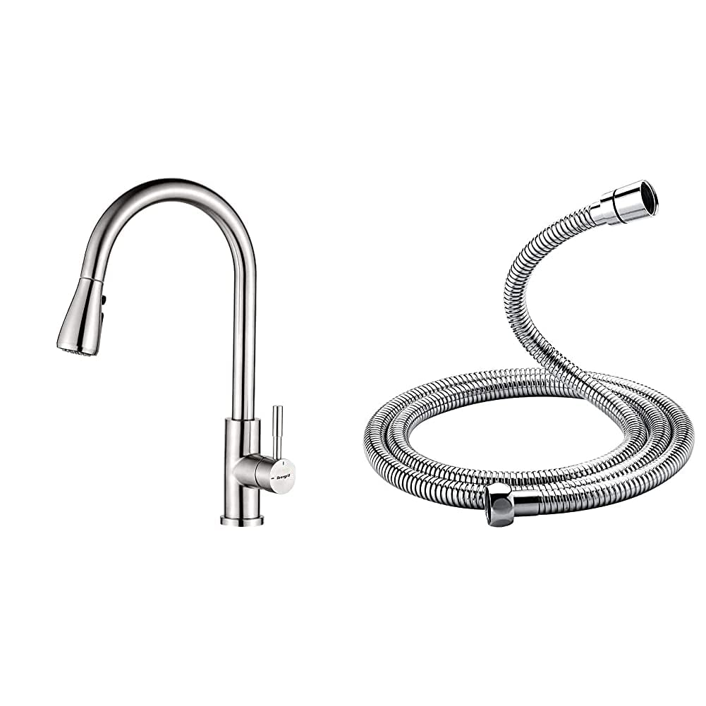 Ibergrif-M22137-Mezclador-de-fregadero-con-Ducha-Extraible-Grifo-de-Cocina-Ahorro-de-Agua-Acero-Plata-Gris