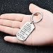 lauhonmin Stainless Steel Key Chain Ring You Are Braver Stronger Smarter Than You Think Pendant Family Friend Gift (Stainless Steel)