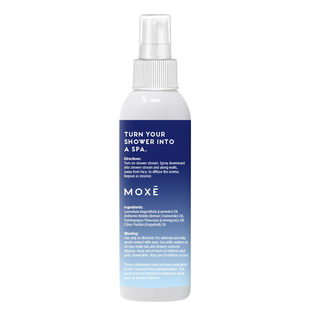 MOXE Shower Mist, Spa Steam Spray, Certified Natural Essential Oils, Aromatherapy, Tension Relief (Dream, 4 Fl Oz (Pack of 1))