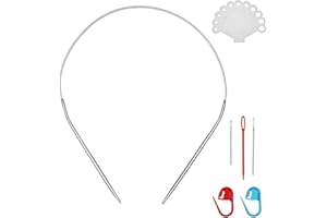 XENTRLOLOGIC 24inch (60cm) Stainless Steel Circular Knitting Needle Size US 2 (2.75mm) Metal Knitting Needles Set for Making Sweater Shawl Scarf