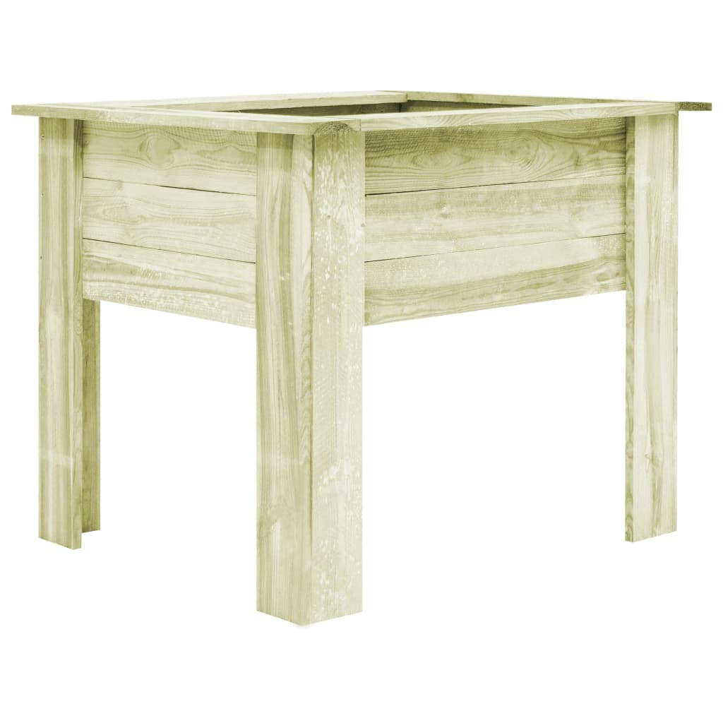 vidaXL Jardinera Patas Madera Aserrada FSC 100x80x80 cm Macetero ...