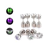 Likorlove - 3 Pairs LED Earrings Studs Light Up Flashing Earrings for Halloween,Christmas,Party Favors (Purple+Green/Blue+Colorful)