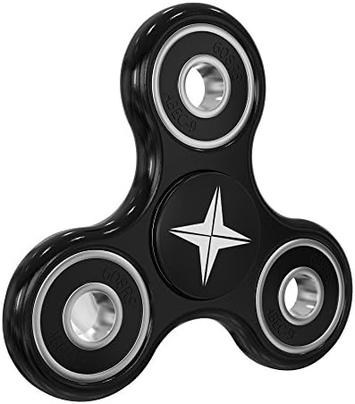 EXHEED S3 Anti Anxiety 360 Fidget Spinner Prime (1 Pack) Best Hand EDC Fidgeter Stress Relief ADHD Boredom Toy Spinners for Kids, Adults - USA Seller Top Quality Material, Black