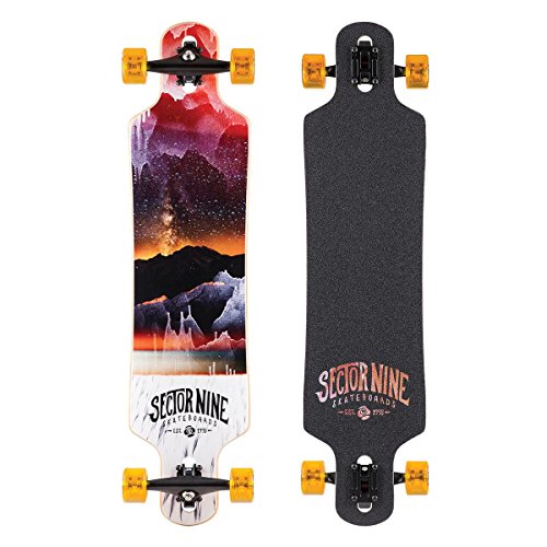 Sector 9 Meridian Complete Skateboard, Red