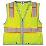 ML Kishigo 1510 Ultra-Cool Polyester Brilliant Series Heavy Duty Vest, Large, Lime
