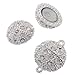 10mm Silver Magnetic Jewelry Clasp - Pack of 5