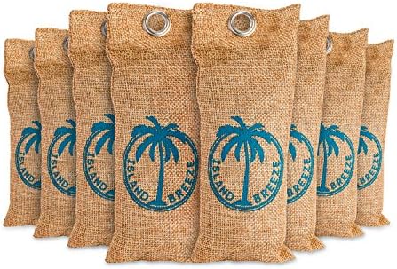 Shoe Deodorizer Odor Eliminator | Air Purifier and Freshener Made With Natural Bamboo Charcoal | 8 Pack By Island Breeze