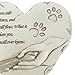 JSYS Pet Memorial Stone, Pet Loss of Gifts with Poem and Paw Print, Dog Memory Stepping Stones