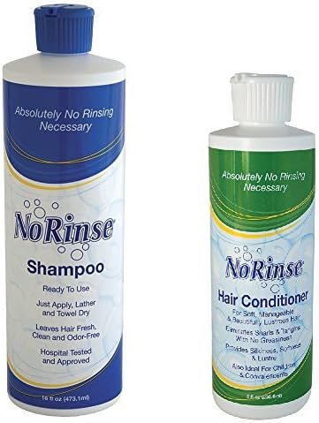 No Rinse Hair Shampoo and Conditioner Set - Perfect Products For Care Givers