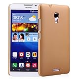 Fettion Huawei Ascend Mate 2 Case, Ultra Slim Lightweight PC Hard Case Cover for Huawei Ascend Mate 2 4G Smartphone (Gold)