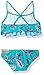 Kanu Surf Girls' Alania Flounce Bikini Beach Sport 2 Piece Swimsuit, Heather Green Paisley, 12