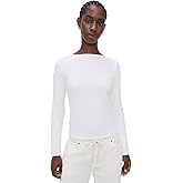 Vince Women's Rib Slash Neck Shirt