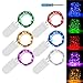[ 6 Pack ] Fairy String Lights 7.2ft 20 LEDs Copper Wire Battery Powered Smartdio Fairy Rope Light for Wedding Centerpiece,Party,Table Decorations with 12pcs Standby Batteries (6 Colors)