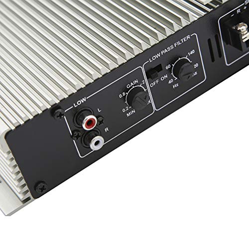 image for YaeCCC N-368 2200W 2 Channel Car Audio Mini Super Bass Sub Woofer Powe