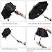RabTig Umbrella Windproof-10 Fiberglass Ribs Travel Umbrella-Auto Open &Close 210T Canopy Compact Umbrella-Durable and Stylish Umbrella Black¡­