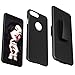 iPhone 7 Plus Case, Rhidon Super Slim Hard Shell Layer Holster Open-Face Sport Case with Holster Kickstand and Locking Belt Swivel Clip for Apple iPhone 7 plus (black)
