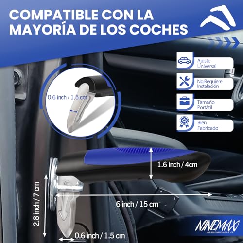 NINEMAX Support Car Seniors Support Car Assistant Disabled | Car Assist Handle with Blade for Seniors (Blue D)