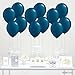 Andaz Press 11-inch Balloon Party Kit with Gold Cards & Gifts Sign, Navy Blue, 12-pk
