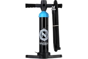 iROCKER Nautical Manual Hand Pumps for Inflatable Paddle Boards and Kayaks with Halkey Roberts Valve