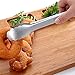BBQ Tongs, AOOSY 2 Pieces Extra Long 16 Inches BBQ Tong 18/10 Stainless Steel Wide Scalloped Gripping Edge Kitchen Tongs for Cooking Serving Grilling Salads, with Joint-Lock