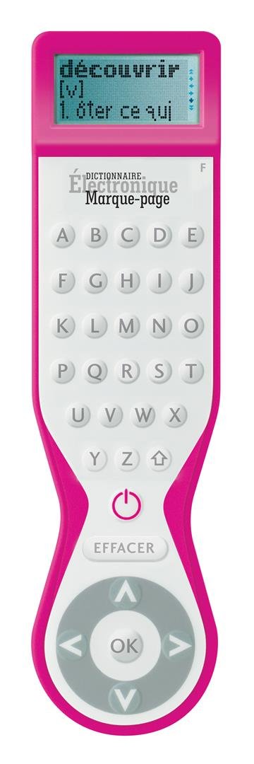 IF Electronic Dictionary Bookmark Single Language Definitions - French, Pink