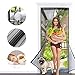 Holihifi Magnetic Screen Door - Magnets Mesh Door Fits Doors up to 34 x 82, Magnetic Closure, Full Frame Hook & Loop
