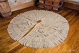 Deluxe Burlap Natural Tan Tree Skirt
