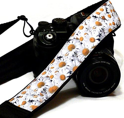 Daisies Camera Strap. Flowers Camera Strap. Nikon Canon Camera Strap. Photo Camera Accessories; 138